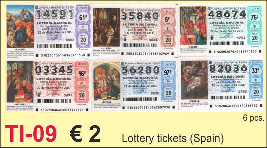 Lottery tickets Spain